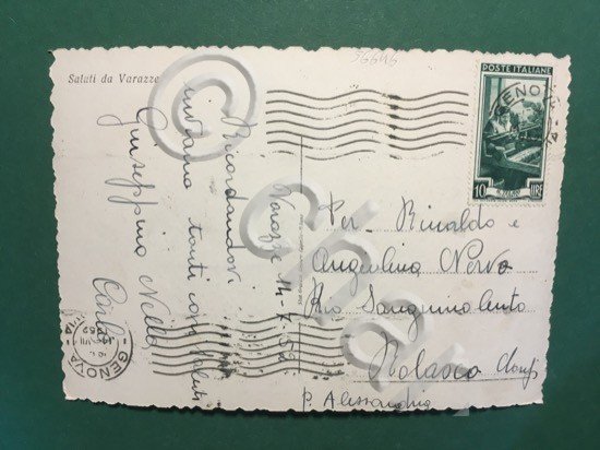 Cartolina Saluti Da Varazze - Corso Matteotti - 1952