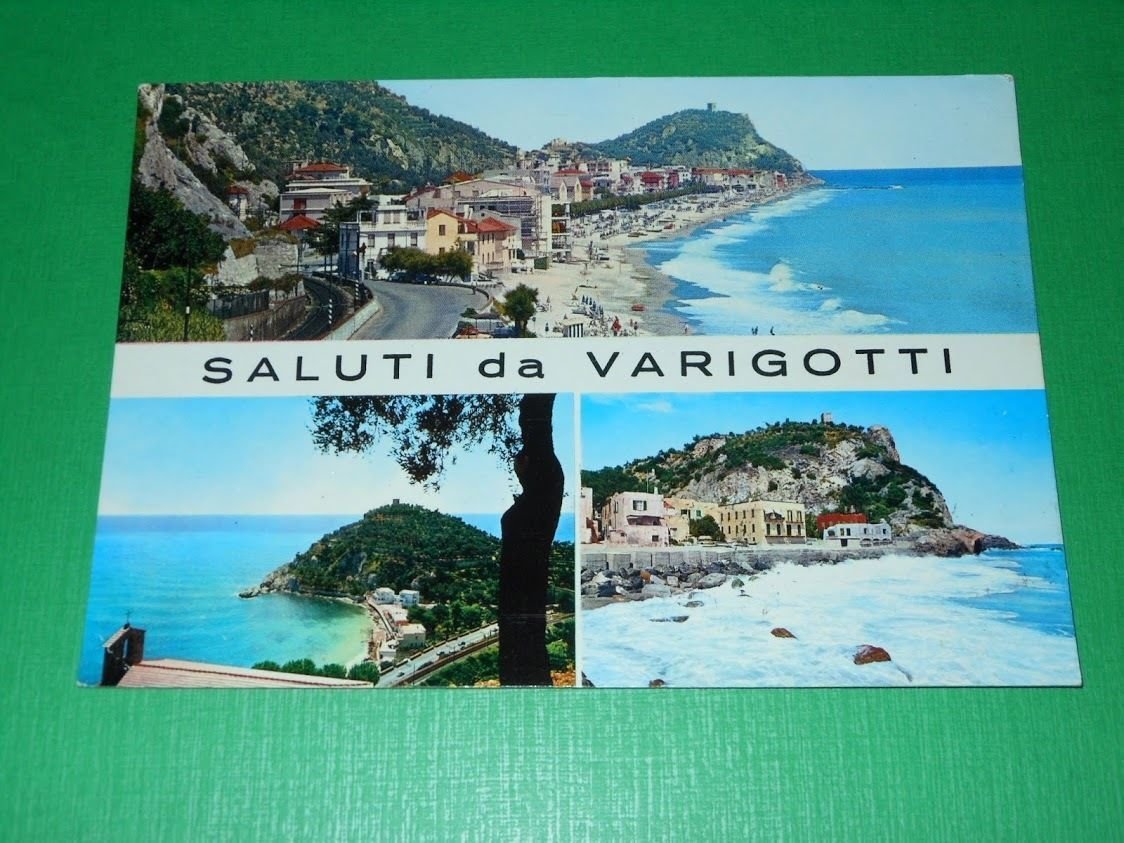 Cartolina Saluti da Varigotti - Vedute diverse 1968.