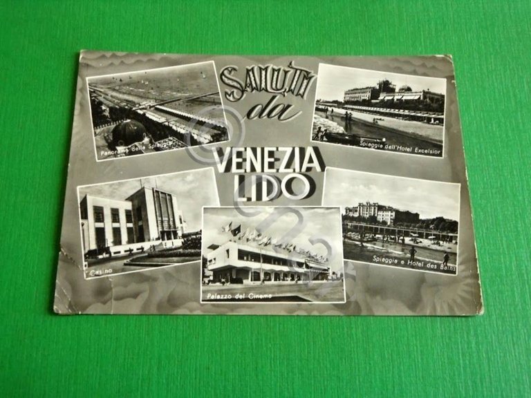 Cartolina Saluti da Venezia Lido - Vedute diverse 1960 ca
