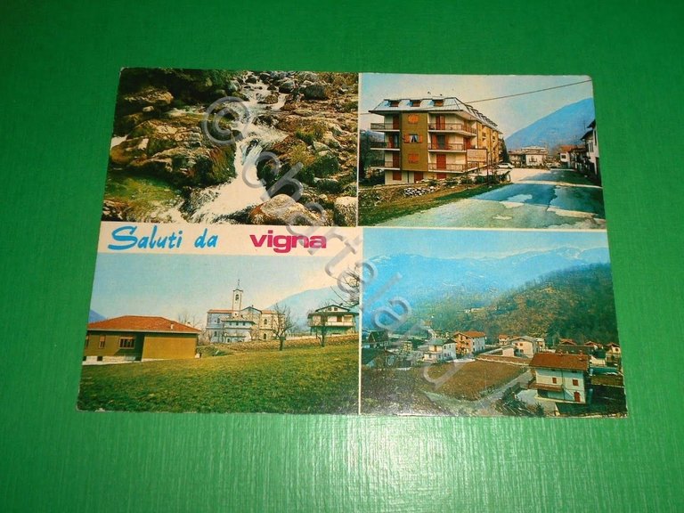 Cartolina Saluti da Vigna ( Valle Pesio ) - Vedute …
