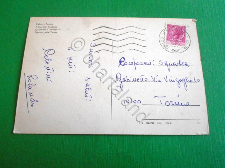 Cartolina Saluti da Viterbo - Vedute diverse 1974.