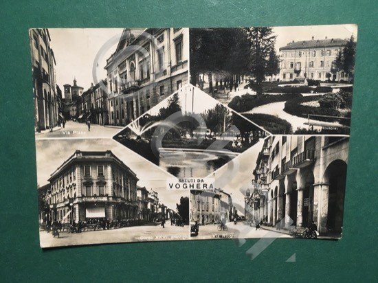 Cartolina Saluti da Voghera - 1950