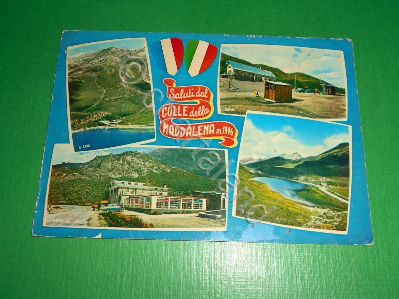 Cartolina Saluti dal Colle della Maddalena - Vedute diverse 1966.