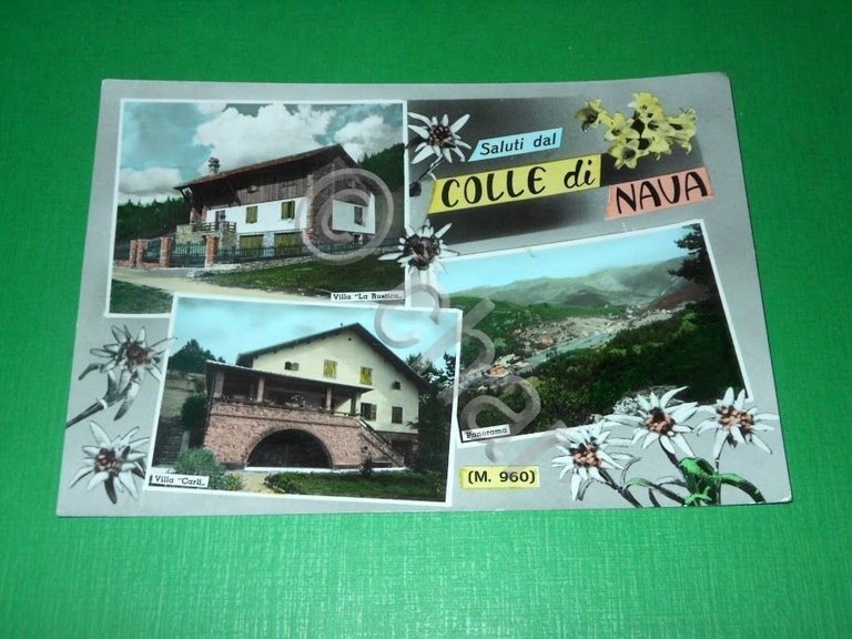 Cartolina Saluti dal Colle di Nava - Vedute diverse 1967.