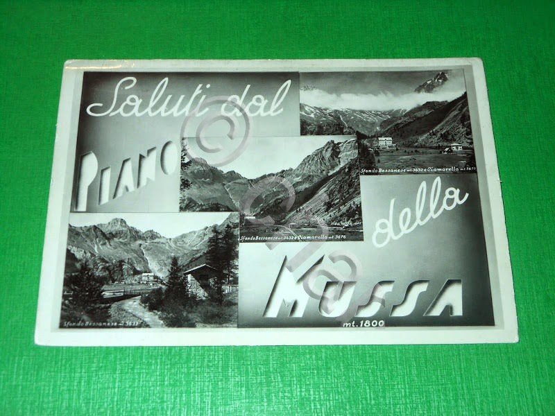 Cartolina Saluti dal Piano della Mussa - Vedute diverse 1940 …