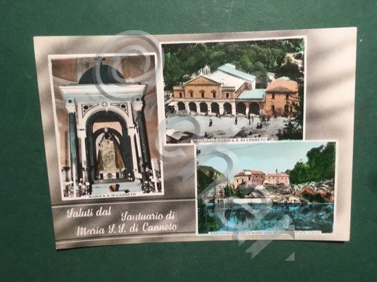 Cartolina Saluti dal Santuario di Maria S.S. di Canneto - …