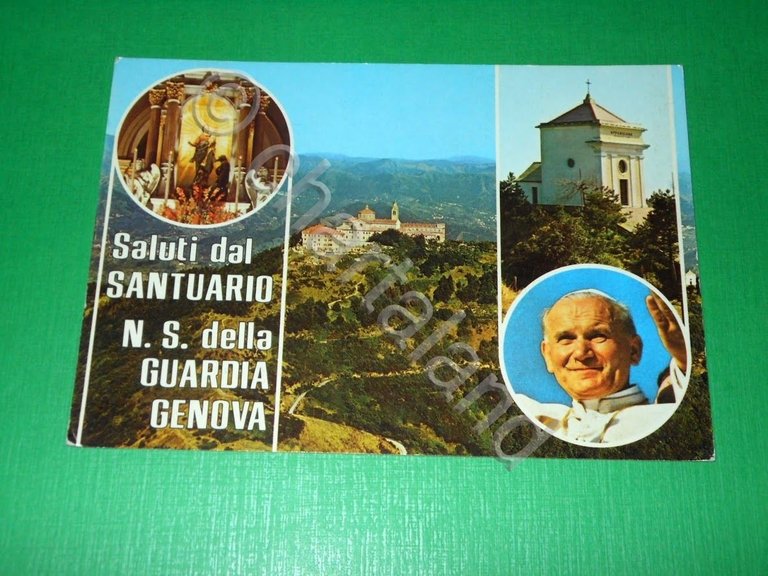 Cartolina Saluti dal Santuario N. S. Della Guardia Genova - …