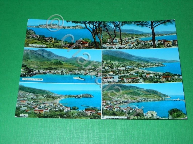 Cartolina Saluti dall' Isola d' Elba - Vedute diverse 1967.