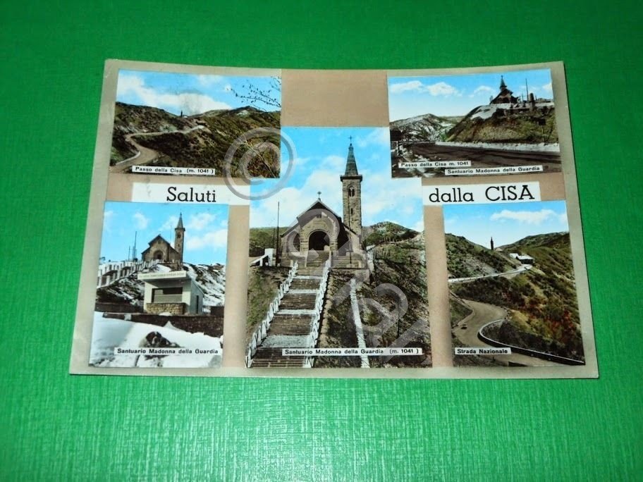 Cartolina Saluti dalla Cisa - Passo Cisa - Vedute diverse …