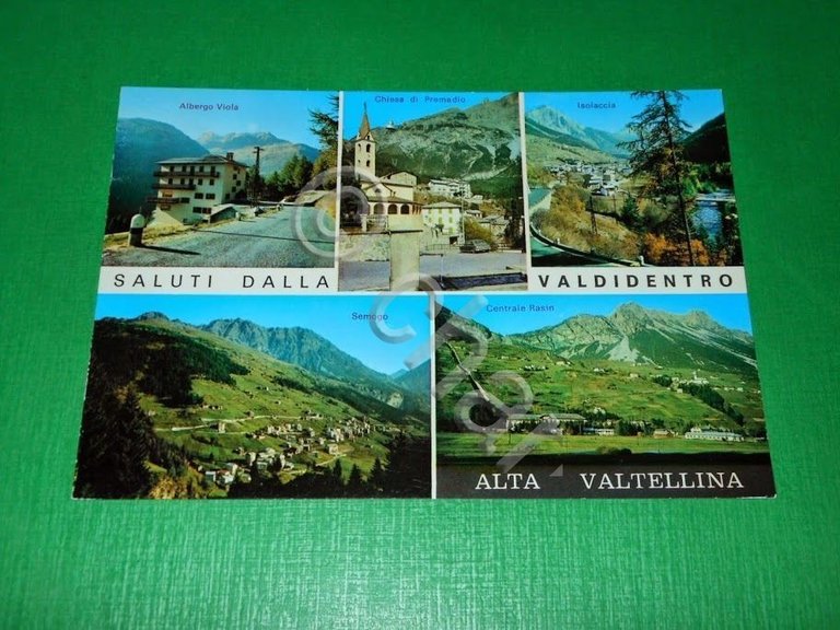 Cartolina Saluti dalla Valdidentro - Alta Valtellina - Vedute diverse …