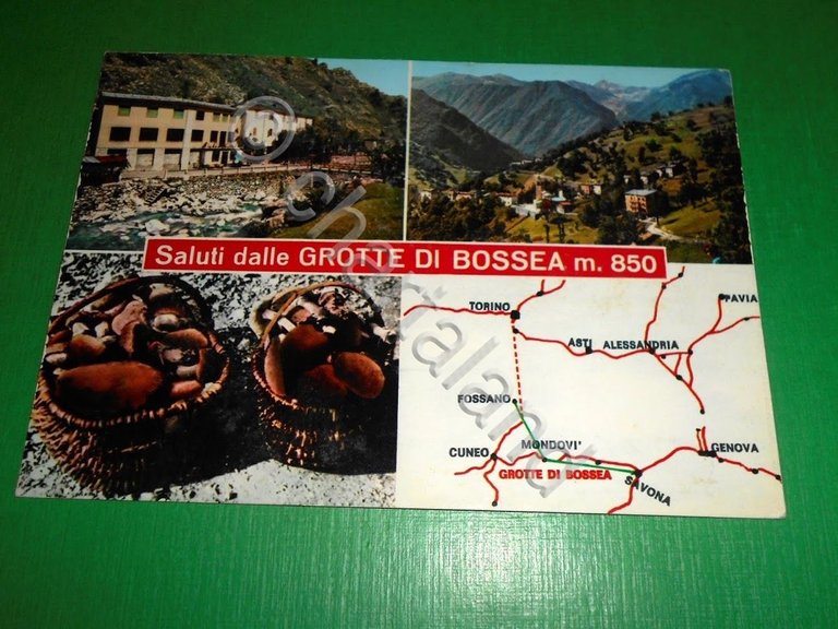 Cartolina Saluti dalle Grotte di Bossea - Vedute diverse 1965 …