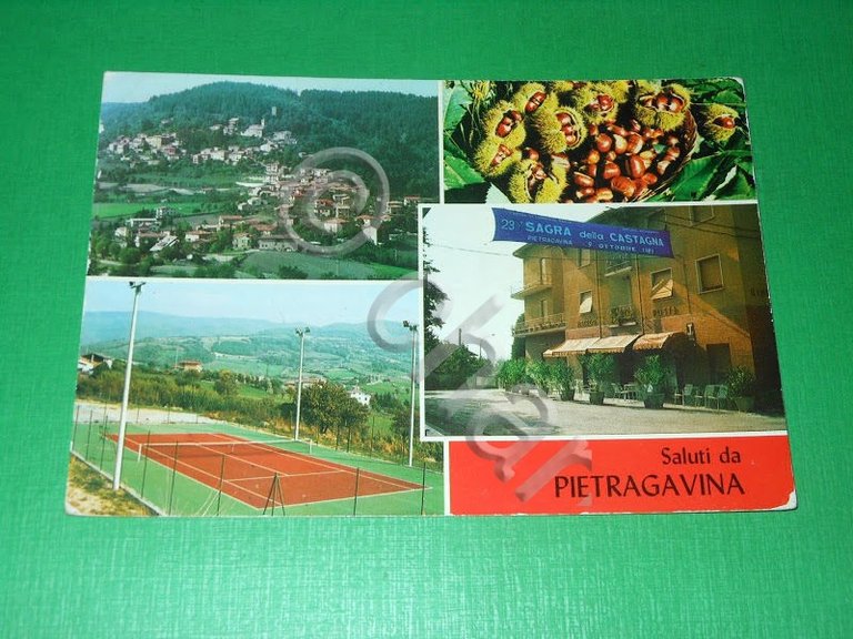 Cartolina Saluti daPietragavina - Albergo Posta 1992.