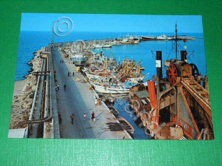 Cartolina San Benedetto del Tronto - Il Porto 1965 ca