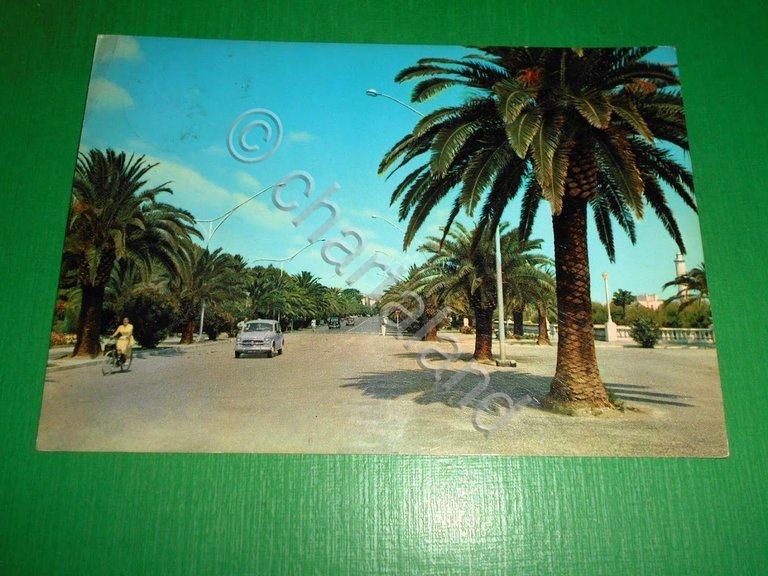 Cartolina San Benedetto del Tronto - Lungomare Buozzi 1961