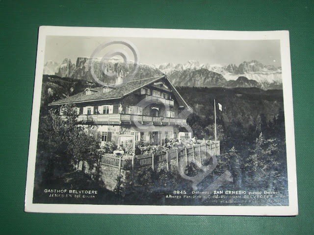 Cartolina San Genesio (Bolzano) - Albergo Belvedere '56