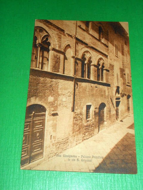 Cartolina San Gimignano - Palazzo Pratellesi in via S. Giovanni …