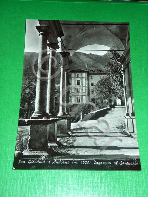 Cartolina San Giovanni D'Andorno - Ingresso al Santuario 1955 ca | Immagine Gallery 2