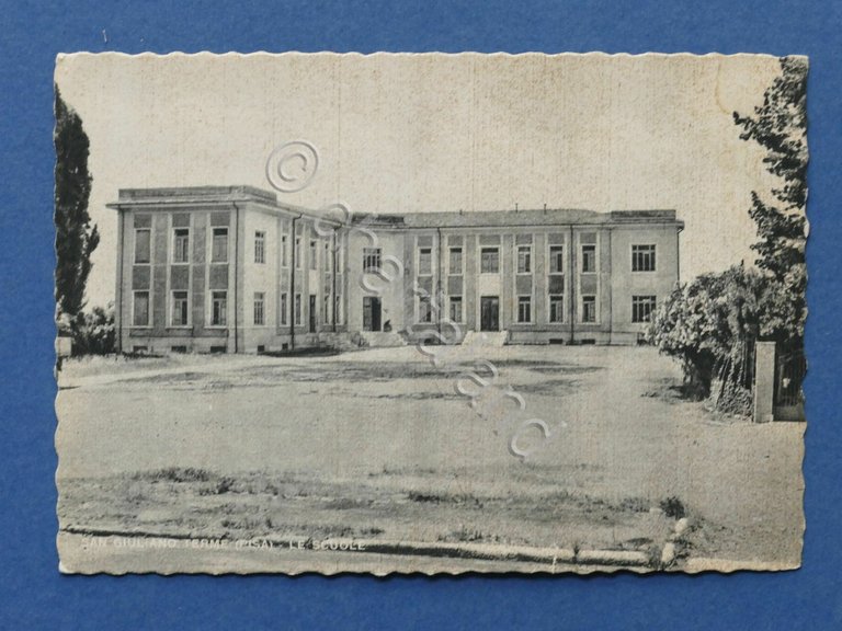 Cartolina San Giuliano Terme - Le Scuole - 1940 ca..