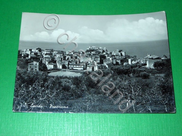 Cartolina San Lucido ( Cosenza ) - Panorama 1957
