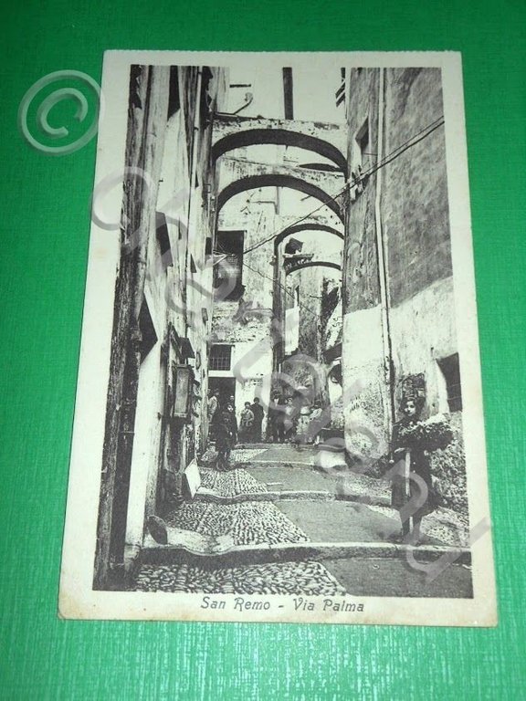 Cartolina San Remo - Via Palma 1930 ca.