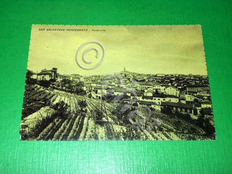 Cartolina San Salvatore Monferrato - Panorama 1955 ca.