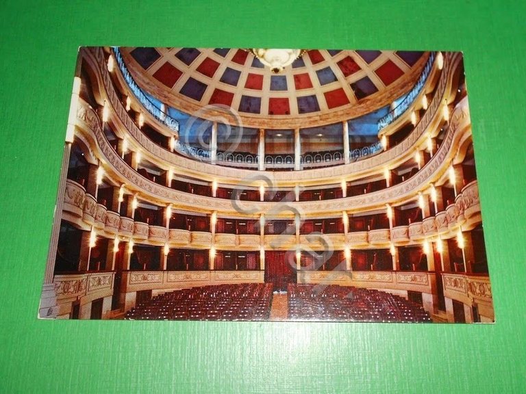 Cartolina San Severo - Interno Teatro Comunale 1975