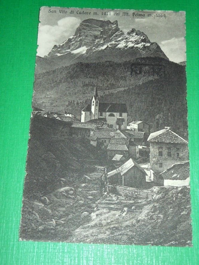 Cartolina San Vito di Cadore - Scorcio panoramico 1941.