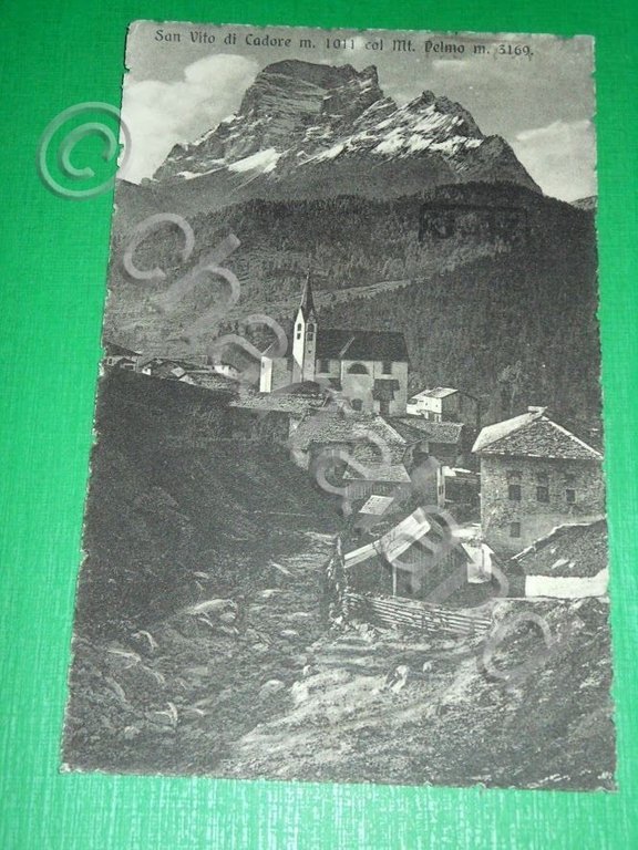 Cartolina San Vito di Cadore - Scorcio panoramico 1941.