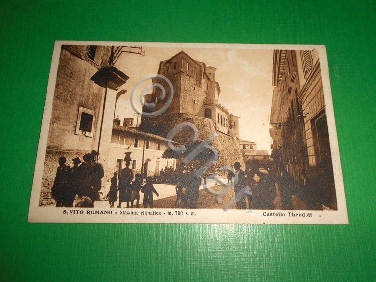 Cartolina San Vito Romano - Castello Theodoli 1927.