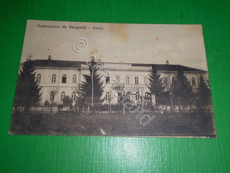 Cartolina Sannazzaro de Burgondi - Scuola 1913 | Immagine Gallery 3