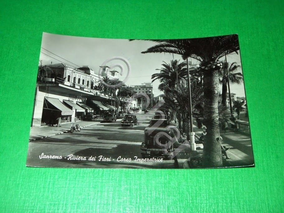 Cartolina Sanremo - Corso Imperatrice 1950 ca.