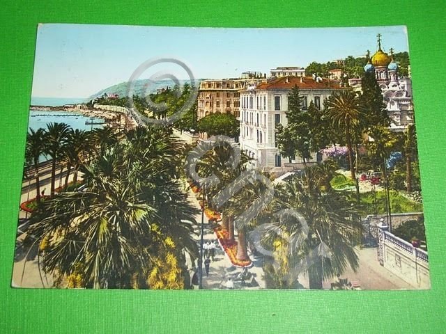 Cartolina Sanremo - Corso Imperatrice e Hotel Paris '54