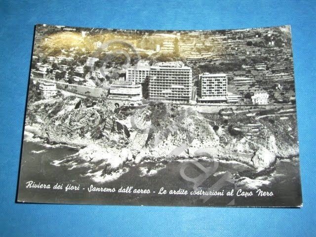 Cartolina Sanremo - Le costruzioni al Capo Nero 1973