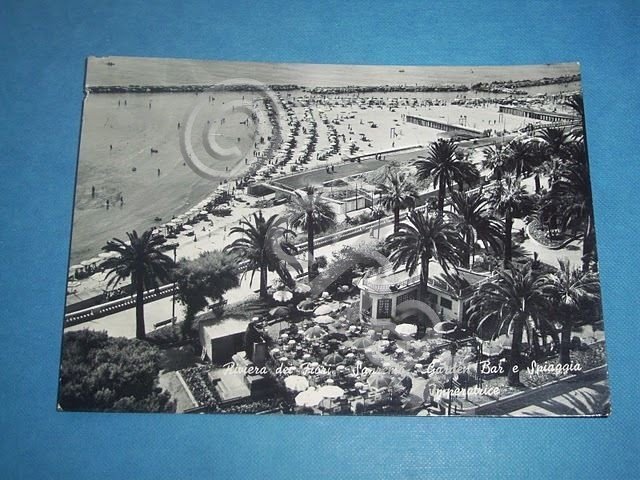 Cartolina Sanremo Garden Bar e spiaggia Imperatrice '58. | Immagine Gallery 2
