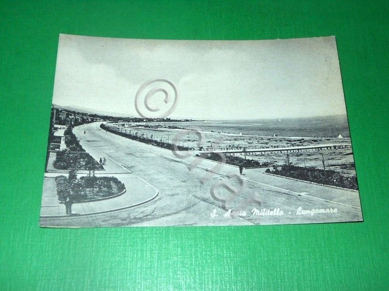 Cartolina Sant'Agata di Militello - Lungomare 1960 ca