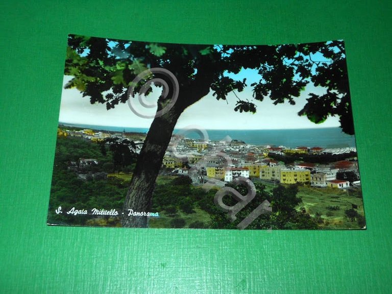 Cartolina Sant'Agata di Militello - Panorama 1966