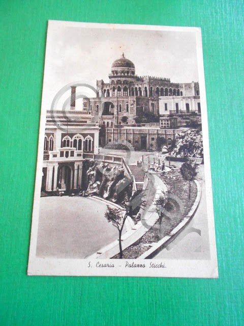 Cartolina Santa Cesarea Terme - Palazzo Sticchi 1947.