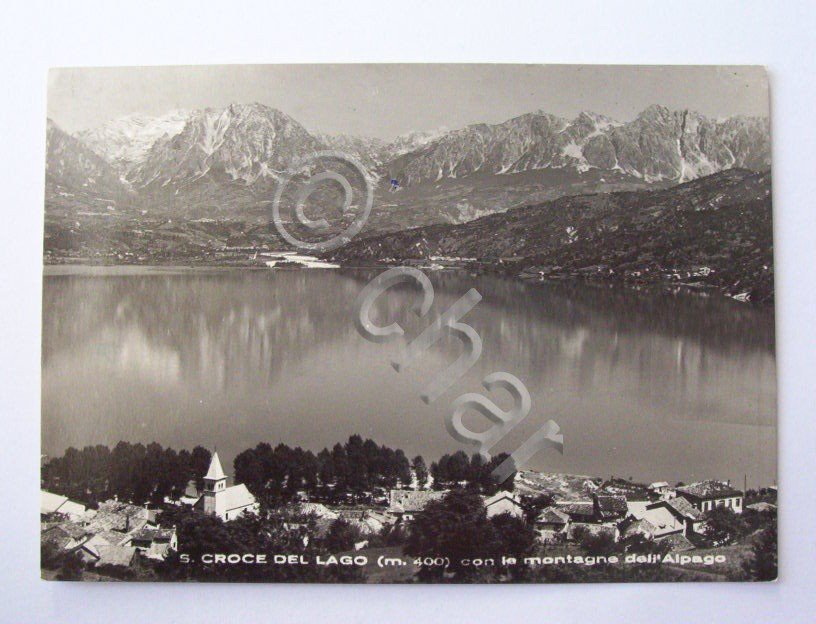 Cartolina Santa Croce del Lago (Belluno) - Veduta 1955