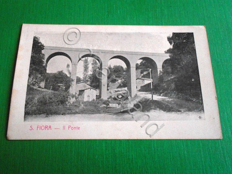 Cartolina Santa Fiora - Il Ponte 1910 ca