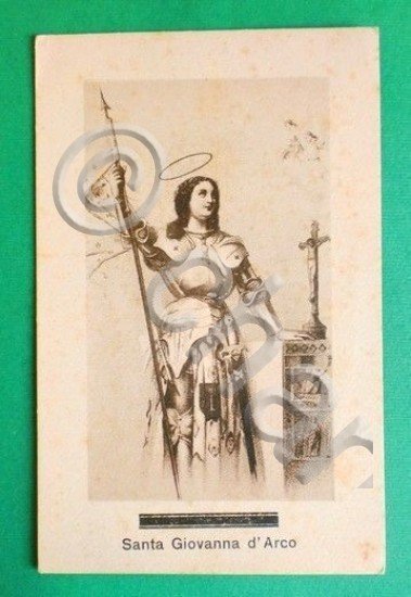 Cartolina Santa Giovanna d'Arco .