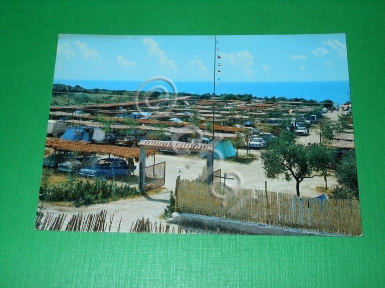 Cartolina Santa Maria di Castellabate - Camping Trezene 1960 ca