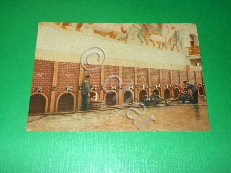 Cartolina Santa Vittoria d'Alba - Stabilimento Cinzano - Sala vinificazione … | Immagine Gallery 2