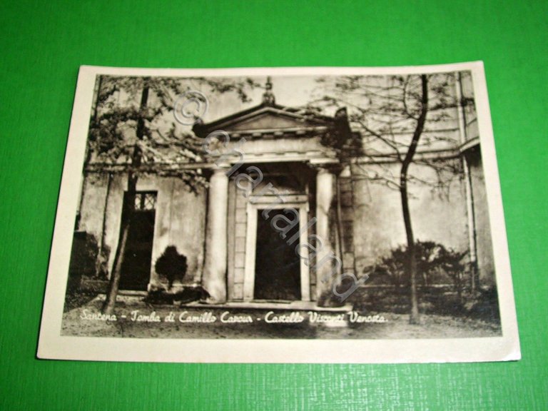 Cartolina Santena - Tomba di Camillo Cavour - Castello Visconti …
