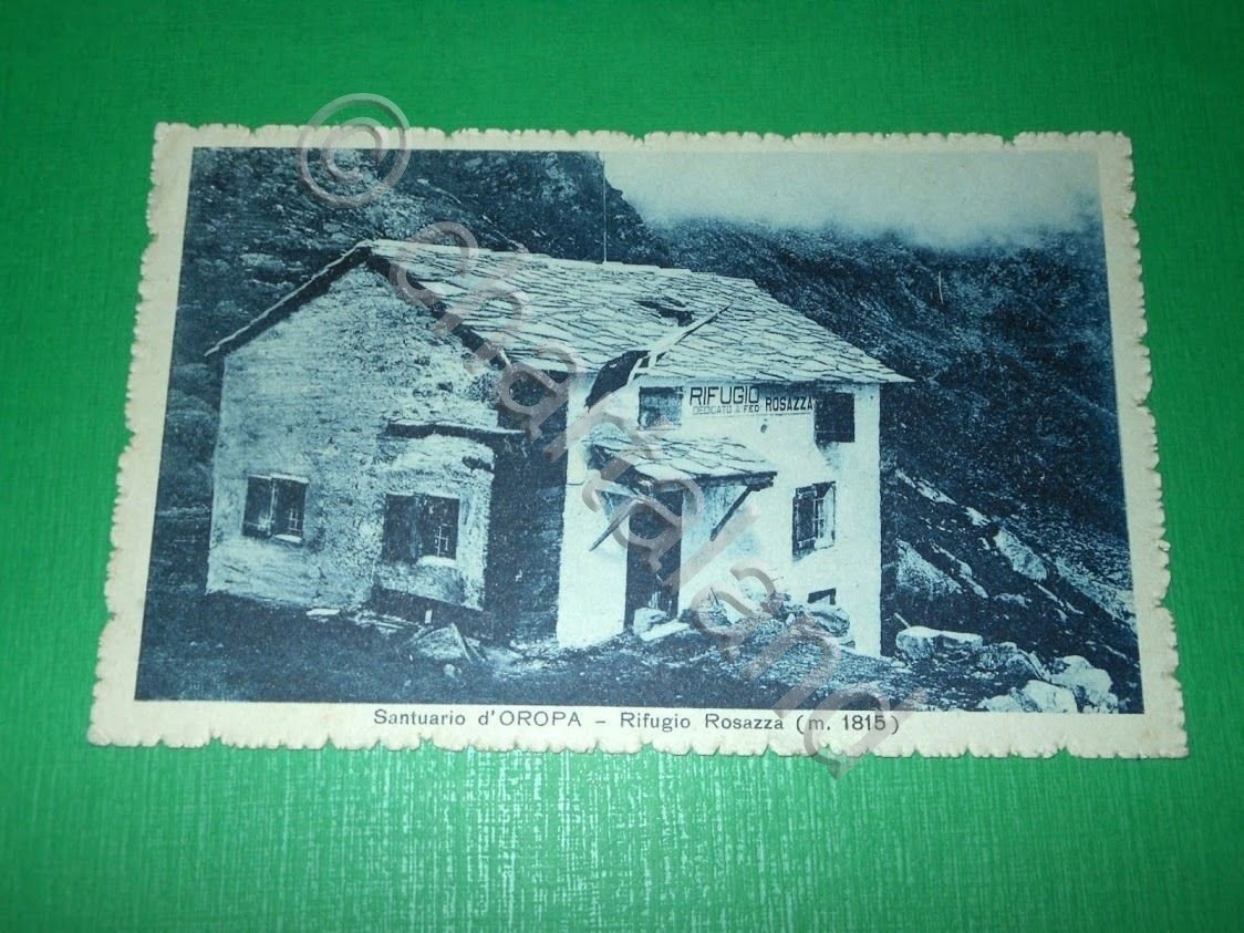 Cartolina Santuario d' Oropa - Rifugio Rosazza 1930 ca.