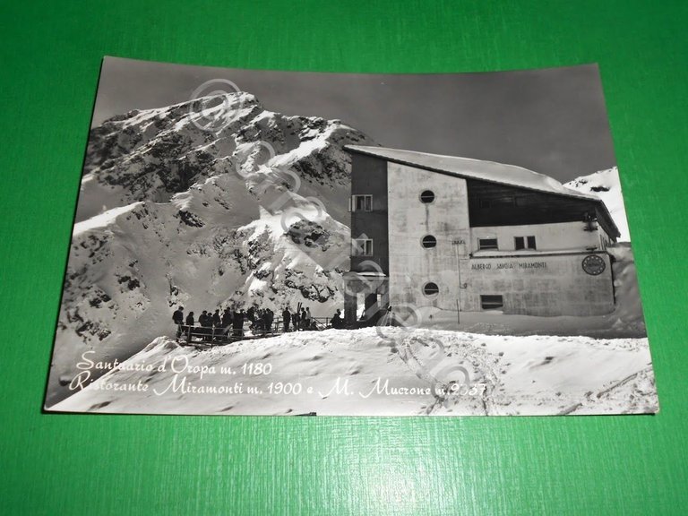 Cartolina Santuario d' Oropa - Ristorante Miramonti e M. Mucrone …