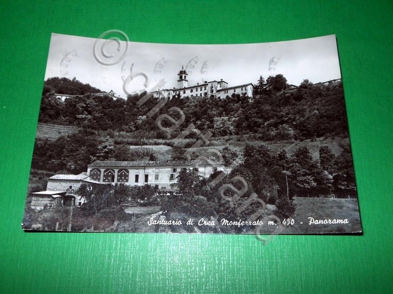 Cartolina Santuario di Crea Monferrato - Panorama 1967