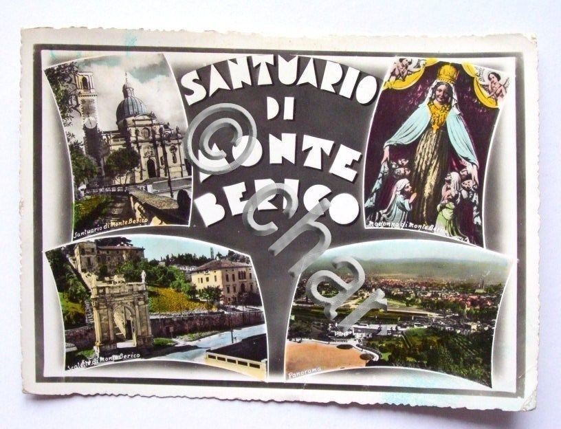 Cartolina Santuario di Monte Berico - vedute 1960 ca. | Immagine principale