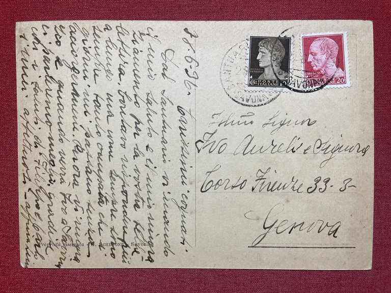 Cartolina Santuario di N. S. di Misericordia - Savona - …