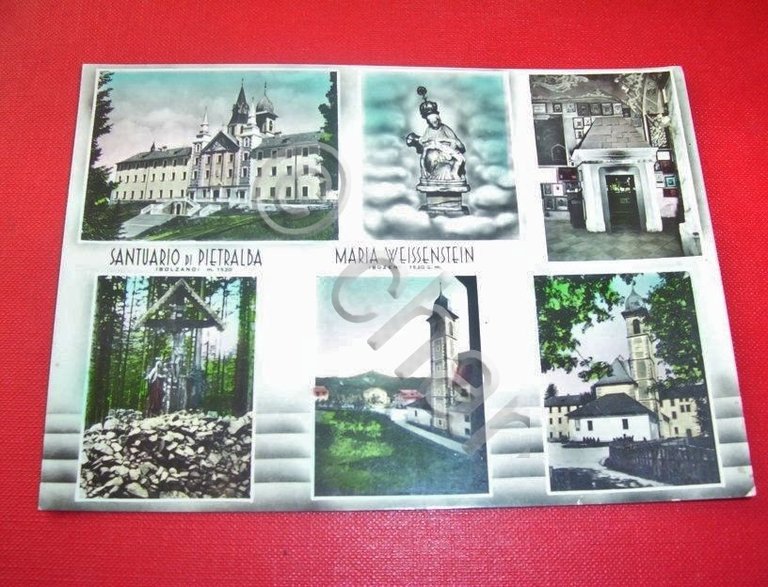 Cartolina Santuario di Pietralba - Vedute diverse 1968