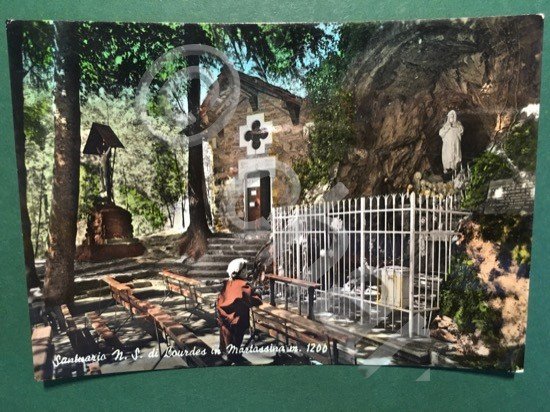 Cartolina Santuario N.S. Di Loudes In Martassina m.1200 - 1958